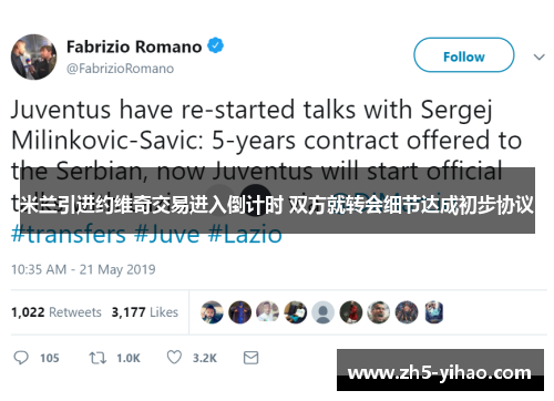 米兰引进约维奇交易进入倒计时 双方就转会细节达成初步协议