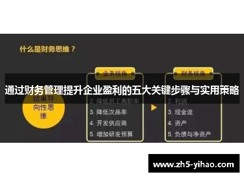 通过财务管理提升企业盈利的五大关键步骤与实用策略 通过财务管理提升企业盈利的五大关键步骤与实用策略